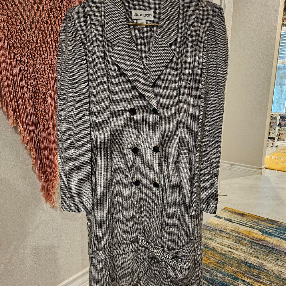 Vintage Leslie Lucks Bow Dress